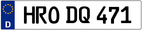 Trailer License Plate